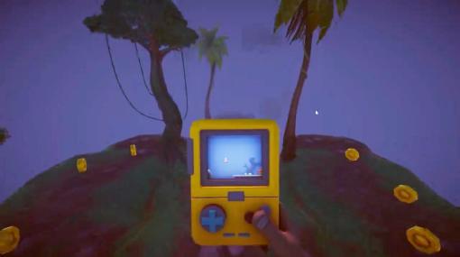 携帯ゲーム機を見ながら走る一人称視点アクションゲーム『ScreenBound』開発中。夜の森でエクストリームな危険行為