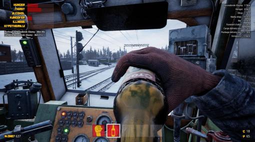 本格的な運転操作が特徴のシベリア鉄道シミュレーター『Trans-Siberian Railway Simulator』開発中、プロローグ版が1月24日に無料配信へ。ウォッカを飲みマフィアの仕事をこなすサバイバル要素強めの鉄道運転