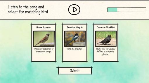 鳥の鳴き声聞き分けゲーム『BirdLingo』ブラウザ向けに無料公開。全44種の声を聞き分けて覚え、鳥たちへの理解を深める