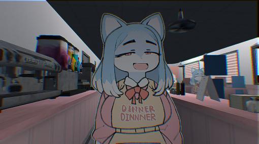 ダイナーの店員となり、“奇妙”な出来事に遭遇するウォーキングホラーゲーム『DINNERDINNNER』Steamにて発売。リリース記念として2月16日まで90円で購入可能。登場人物は、どこかケモノチックな雰囲気