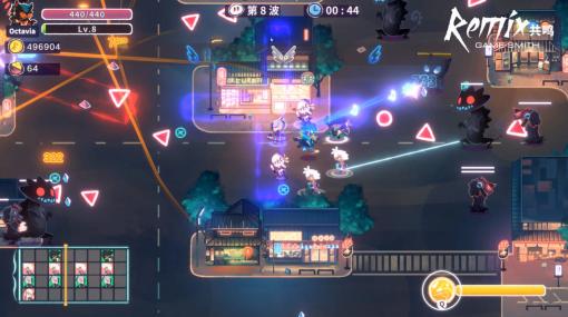 リズムゲームとヴァンサバライクが融合したようなローグライトリズムゲーム『ReMix』のデモ版が公開。曲のセンスや可愛いキャラクター、ローグライトらしいリプレイ性が特徴