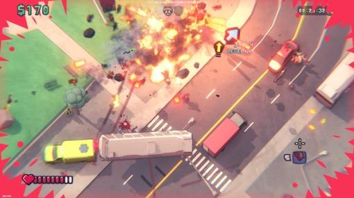 『GTA』リスペクトの見下ろし型ローグライトACT『Maniac』がカオスをお届け！基本は爆発そしてカーチェイス【体験版プレイレポ】