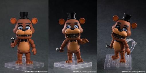 『Five Nights at Freddy’s』より「フレディ・ファズベアー」のねんどろいどが登場。「ひょうきん顔」「ホラー顔」「アニマトロニクス顔」の3種類の表情パーツを同梱