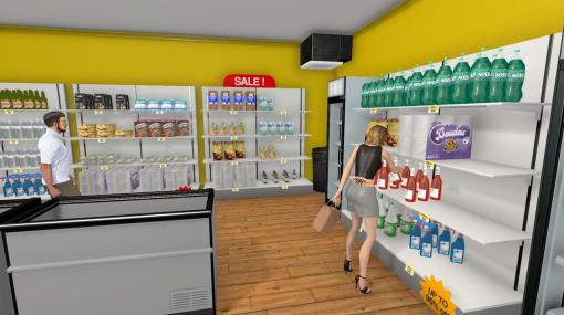 一人称視点労働ゲーム『Supermarket Simulator』Steamにて好評スタートで人集まる。“楽しく働ける”スーパー経営シムで、レジ打ち陳列などいろいろこなす