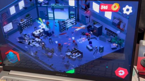 『Office Fight』サラリーマンの幽霊が、かつての仕事場をメチャクチャにする気分爽快アクションストラテジー【TOKYO INDIE GAMES SUMMIT 2024】