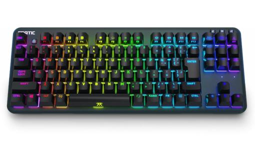 アスクよりFnatic Gear製のテンキーレス小型ゲーミングキーボード「miniSTREAK SILENT JP」が発売