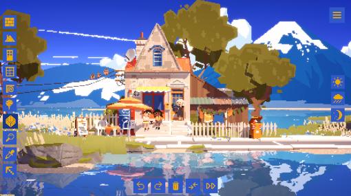 癒やしのミニマム家づくりサンドボックス『サマーハウス』Steamに登場。海、山、湖に囲まれた理想の住居でリラックス【3/23までセールで464円】