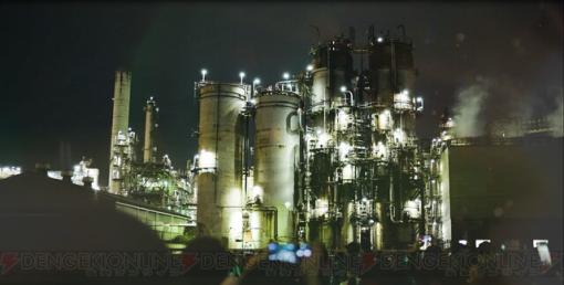 『FF7 リメイク』と川崎工場夜景コラボのダイジェスト動画が公開。夜の闇に輝く工場がまさにミッドガル