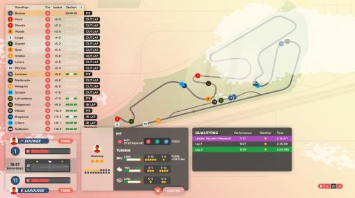 ミニマルレースチーム運営シム『Golden Lap』発表。シンプル＆直感的画面でチームを指揮しレースを戦う、高評価作『art of rally』開発元新作