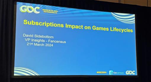 ［GDC 2024］サブスクがゲーム業界にもたらした影響とは。ライフサイクルの変化と今後の展望が語られた講演を紹介