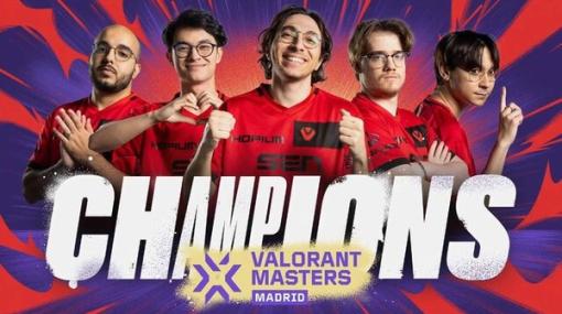 初代王者が3年ぶりにその座を奪還！『VALORANT』世界大会「VCT Masters Madrid」優勝はSentinels―TenZは2度目の世界王者に