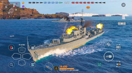 海戦アクションゲーム『World of Warships: Legends』のスマートフォン版が配信開始。9体9のオンライン対戦を楽しめるほか、世界各国から集められた400種類以上のリアルな戦艦たちを眺められる