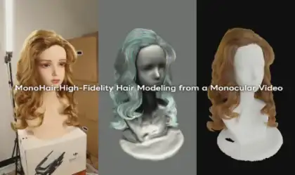 MonoHair:High-Fidelity Hair Modeling from a Monocular Video - 単眼ビデオから精巧なヘアーモデルを構築！CVPR2024技術論文！