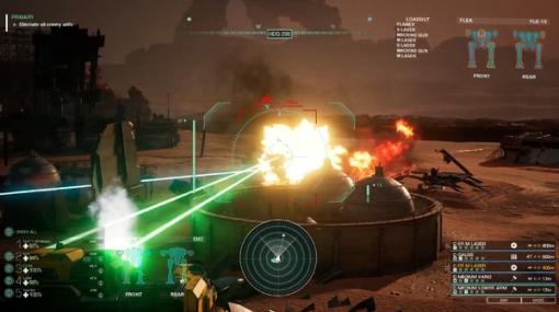 巨大ロボシムシリーズ最新作『MechWarrior 5: Clans』レーザーと銃弾が飛び交う戦場で4人の仲間を率いて戦うプレイ映像