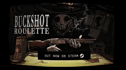 ショットガンでロシアンルーレットするスリル満点なゲーム『Buckshot Roulette』Steam版発売。早速1700件以上のレビューが集まり「圧倒的に好評」を獲得。今後マルチプレイヤーモードを実装予定