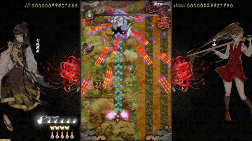 東洋弾幕シューティング『食魂徒 ～百花妖乱～』Steam版が4月18日に発売。2キャラクターを交替しながら戦う新モードや手軽に遊べる難易度を追加した完全版