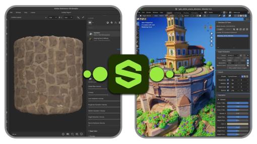 Adobe、「Substance 3D Connector」をオープンソースとして公開。Blender・Maya・3ds MaxやUE5・Unityなどの間でのアセット共有を目指す