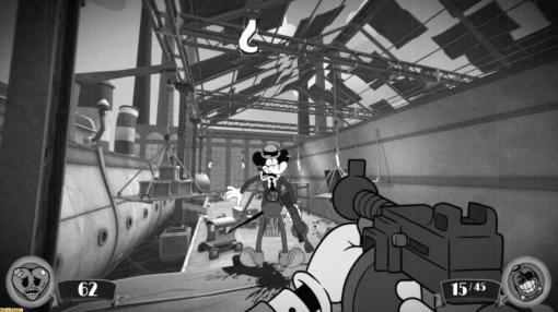 白黒カートゥーンスタイルが話題を呼んだFPS『Mouse』の新たなゲームプレイ映像が公開。グラップリングフックなどのギミックが登場