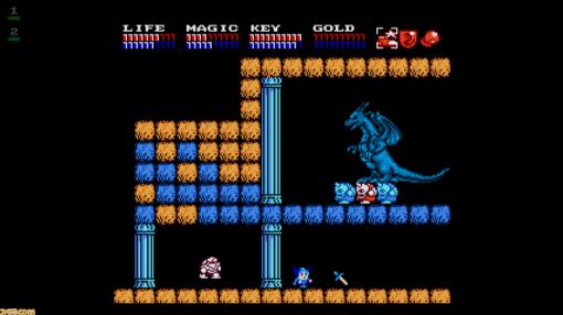 Switch『EGGコンソール ドラゴンスレイヤーIV ドラスレファミリー MSX2』発売。能力の異なる家族を切り替えて戦うアクションRPG