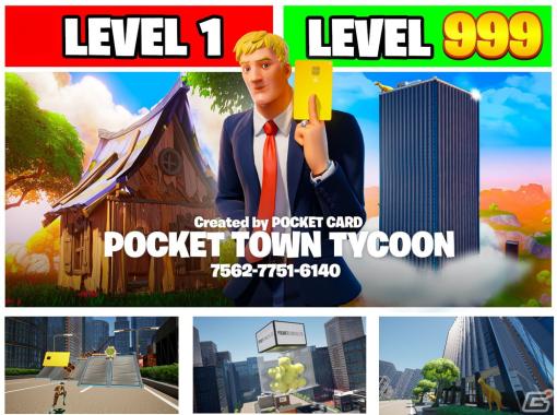 A major update has been made to the urban development simulation game "Pocket Town Tycoon" that can be played in "Fortnite"!