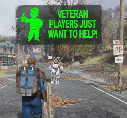 Fallout公式、「76」にて初心者ににじり寄るガチムチベテランプレーヤーの動画公開。冒険を手助けしたい