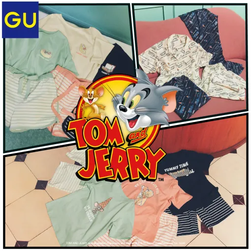 GU×「トムとジェリー」コラボコレクションが発売！サンドウィッチショップをテーマにしたTシャツなどがラインナップ