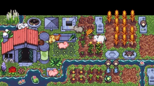 デスクトップ下部分で農業する放置ゲーム『Rusty’s Retirement』Steam好調スタート。人気のデモ版から要素多数追加で、ながら農場経営がはかどる