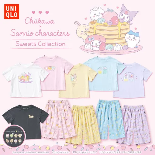 ユニクロ、「ちいかわ × サンリオキャラクターズ：スイーツコレクション」5月3日発売！UTとリラコがキッズサイズで登場