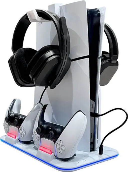 新型PS5専用「冷却ファン付き多機能スタンド」が8月上旬発売コントローラー充電機能搭載