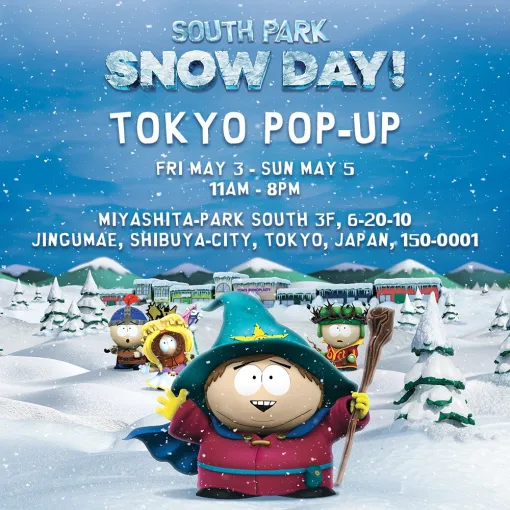 アメリカの人気アニメをゲーム化した「サウスパーク：スノーデイ！」。ポップアップスペースが5月3日から渋谷にオープン