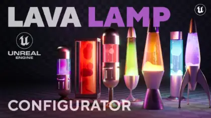 Lava Lamp Configurator - シェーダーでリアルに表現されたUnreal Engine 5向けの高品質なラバライトBPアセット！