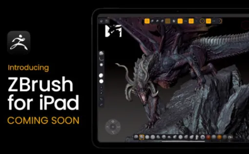 ZBrush for iPad - AppleのiPad発表イベントでもチラ見されたiPad板ZBrush！現在公式サイトではベータテスター申し込みが可能！