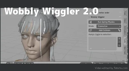 Wobbly Wiggler 2.0 - 物理揺れボーンを3クリックで実装出来るBlenderアドオンの最新アップデート！