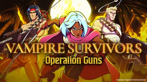 poncle、『Vampire Survivors』の新しいDLC『Operation Guns』をリリース…Steam売上ランキングでは16位、本編も12位に