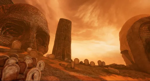 「三回見たら死ぬ絵」作者・ベクシンスキーに影響を受けたホラーゲーム『Necrophosis』体験版が配信を開始。宇宙が滅亡してから数十億年後の退廃した世界を探索