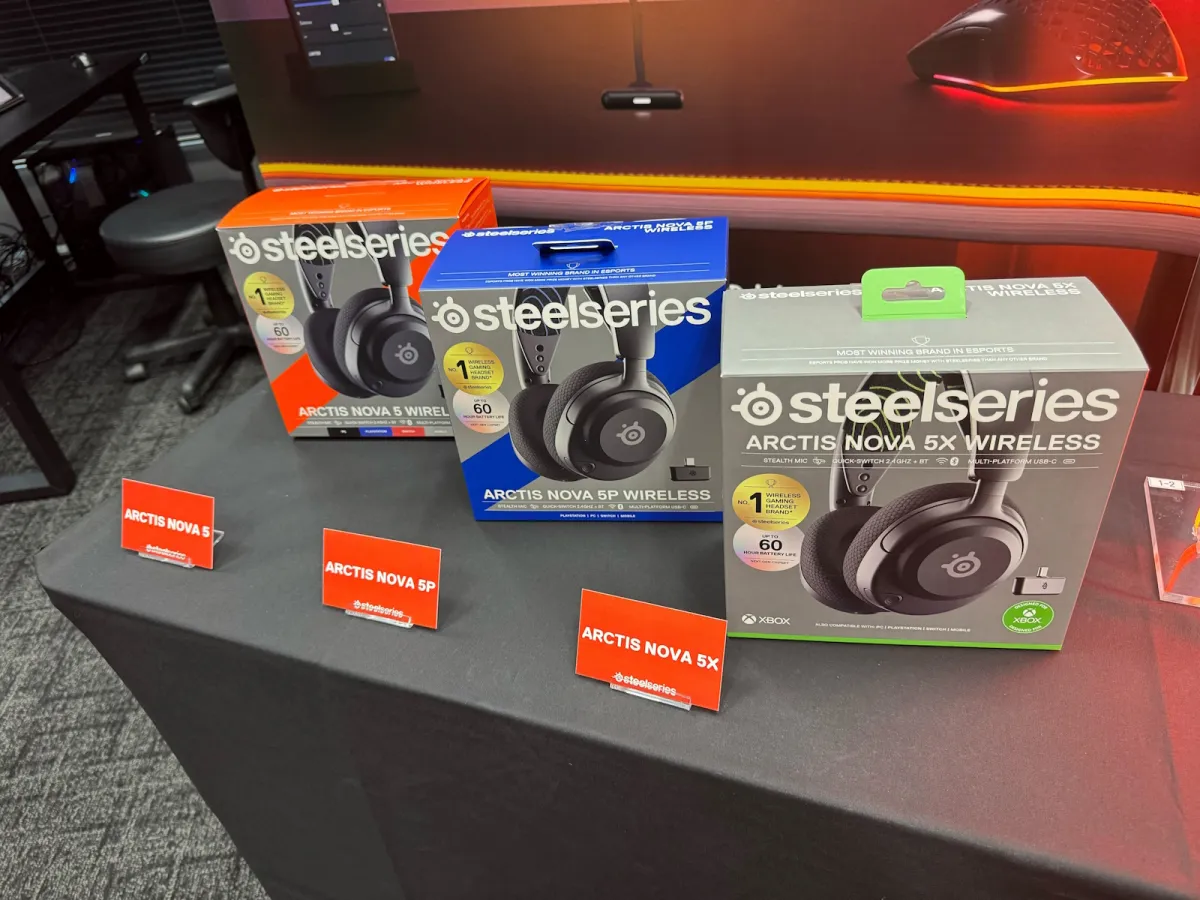 SteelSeries、ゲーミングヘッドセット「Arctis Nova 5」発表！ スマホアプリでプリセットを簡単切り替えPS向け「Arctis Nova 5P」とXbox向け「Arctis Nova 5X」も登場