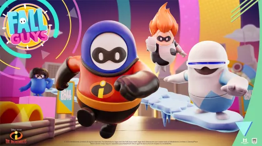 "Fall Guys" collaborates with "Mr. Incredibles". Costumes inspired by characters such as "Syndrome" and "Frozon" are now available