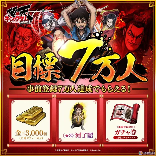 The number of pre-registrations for "Kingdom Summit" exceeded 50,000! After the release, you will receive 2,000 gold and 1 11-round gacha ticket.