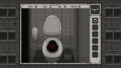 Himantolo is a horror adventure game where you explore a spooky hospital. The monochrome graphics with only the color of blood are too scary! [Dengeki Indie #640]