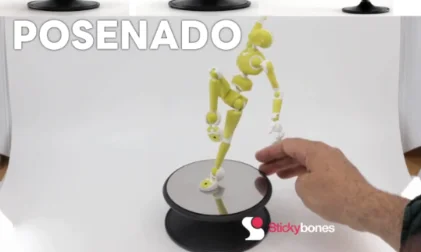 POSENADO – アートポージングフィギュア「Stickybones」向けに回転可能な新設計のポーズスタンドが登場！