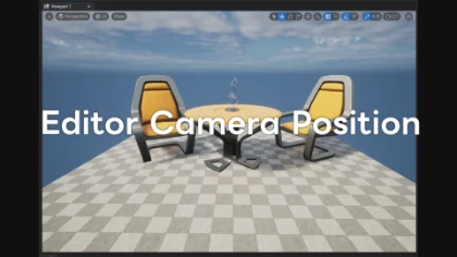Editor Camera Position - ビューポートのカメラ座標を可視化しておける無料＆オープンソースのUnreal Engine 5プラグイン！