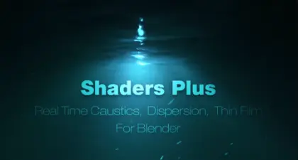 Day 7 FREE Blender gifts – 10th birthday of the Blender Market – 「Blender Market」10周年記念10日間連続ギフト！7日目は美しいコースティクス表現などが可能なシェーダーアドオン「Shaders Plus v3 + Modules」を1日限定無料配布！