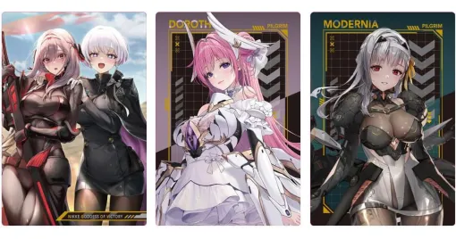 The second edition of the "NIKKE" metallic placard wafer is now available. The Pilgrim character is Horonis specifications, and original illustrations are also included! [Goddess of Victory: NIKKE]