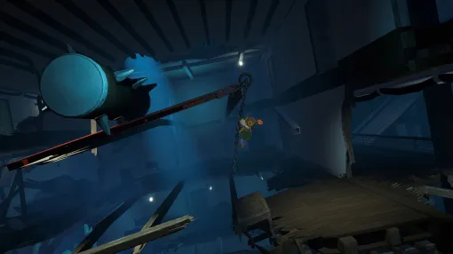 "Gift" is a heart-pounding action adventure where you aim to escape from a sinking ship [Dengeki Indie #686]