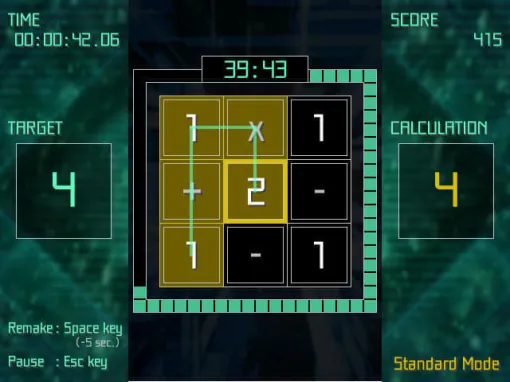 一筆書き計算パズルゲーム『EQUALINE』がSteamにて25%オフのセール中。数字と記号を繋げてターゲットの数字を目指す、シンプルだけどやめられないハイスピード脳トレゲーム