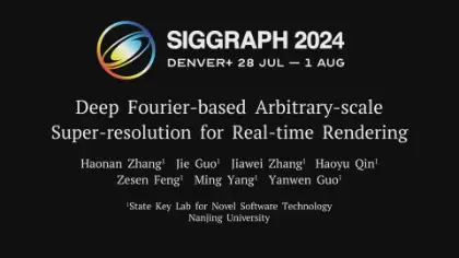 Deep Fourier-based Arbitrary-scale Super-resolution for Real-time Rendering - リアルタイムレンダリングの為の任意スケール超解像技術！SIGGRAPH 2024 論文！