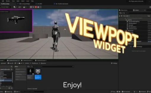 Viewport Widget - ウィジェット用に別の3D空間を描画できるUnreal Engine5向け無料プラグイン！