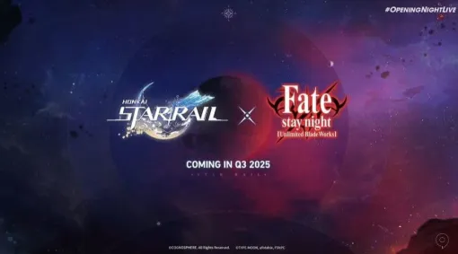 『崩壊：スターレイル』と『Fate/stay night [Unlimited Blade Works]』のコラボが2025年の第3四半期にリリースへ。アーチャーらしき男性の声が登場する最新映像が公開