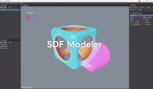 SDF Modeler v0.2 - 軽量動作する無料のSDFモデリングツールの最新アップデート！Windowsに加えLinuxに対応！