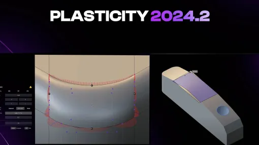 アーティスト向けCAD「Plasticity 2024.2」リリース！　xNURBSベースのSquareコマンド、デフォーム、メッシュスナップ、SVGのインポートなど新搭載 – ニュース